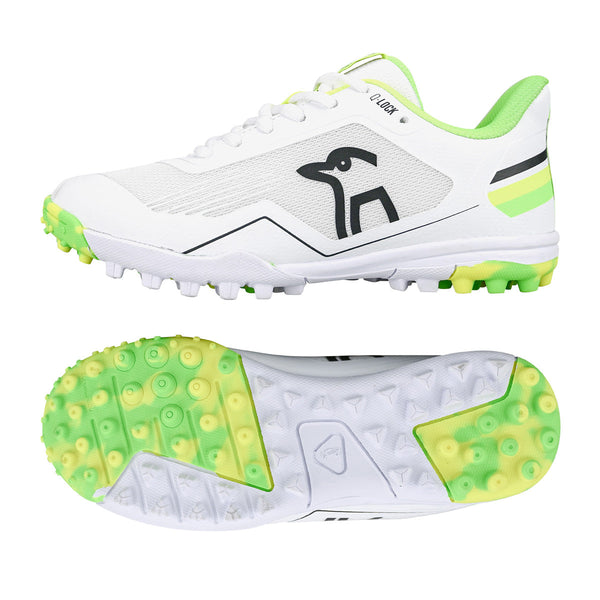 KC 5.0 Rubber Cricket Shoes - Junior Yellow/Green