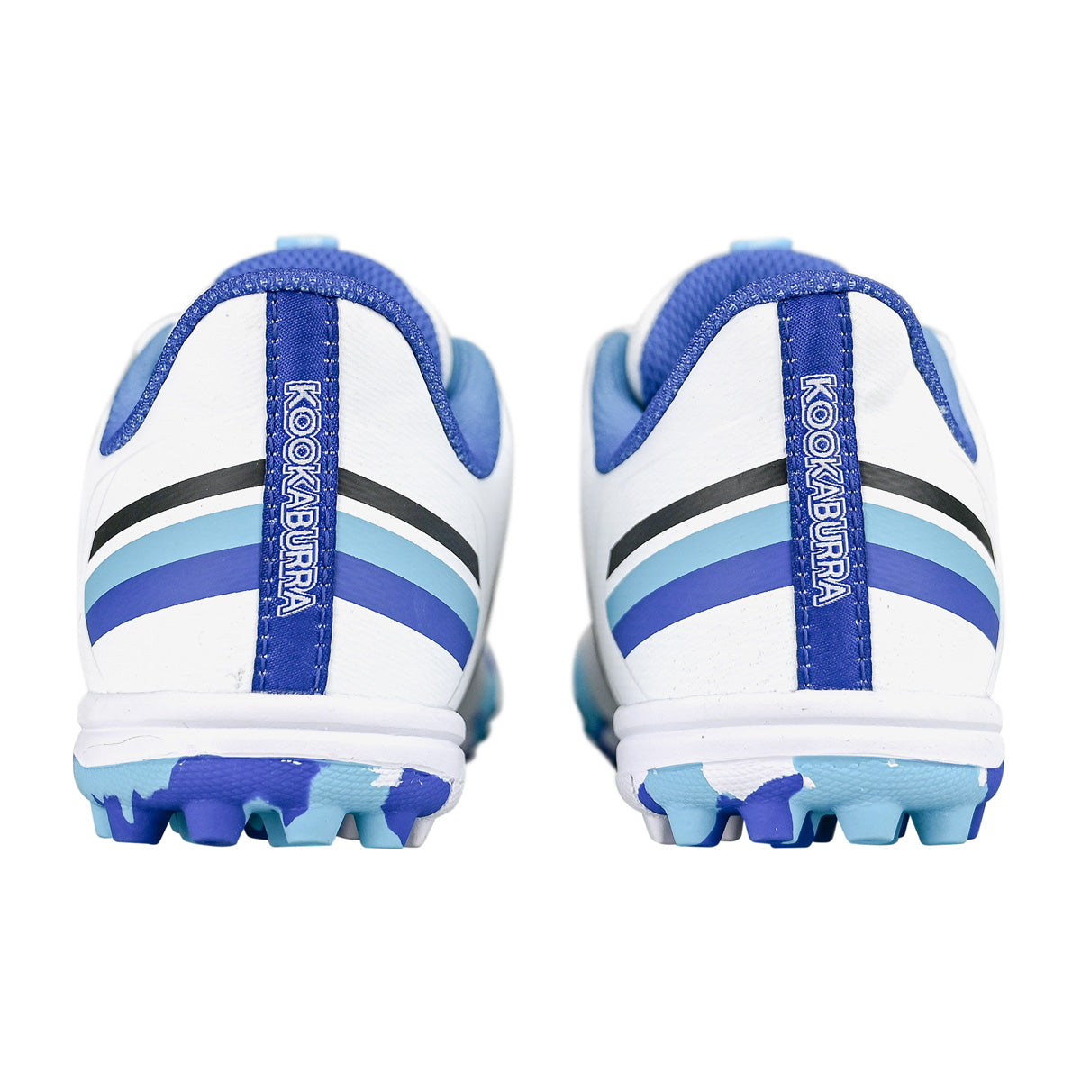 Kookaburra KC 5.0 Rubber Cricket Shoes - Junior Blue/Sky — 3R2527-KC5.0-Blue-Heels
