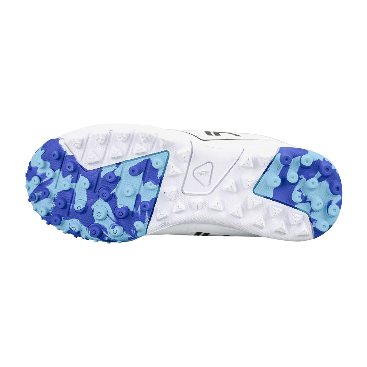 Kookaburra KC 5.0 Rubber Cricket Shoes - Junior Blue/Sky — 3R2527-KC5.0-Blue-Sole1