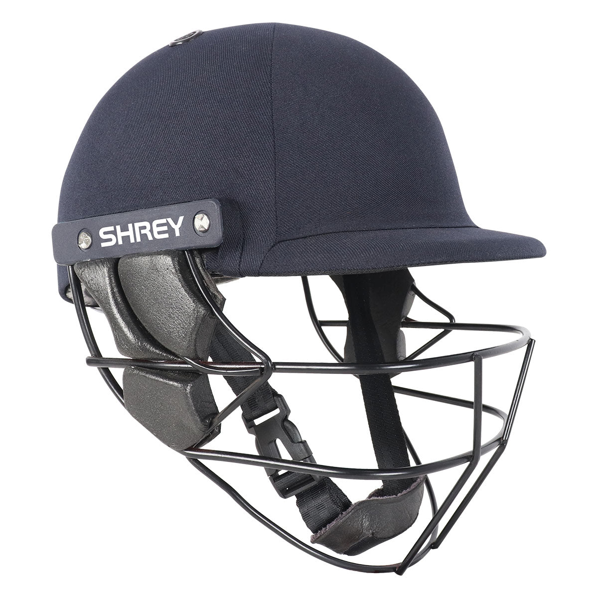 Shrey Armor Junior Cricket Helmet — product photograph, view 2 (navy)