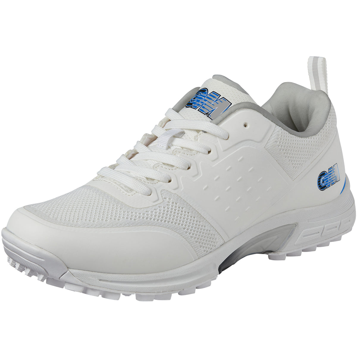 Gunn & Moore Maxi All Rounder Junior Cricket Shoe 2026 white and blue