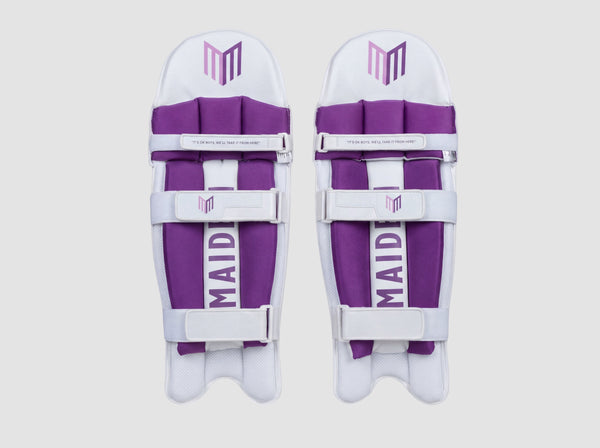 Maiden Girls' Cricket Batting Pads - White (Ages 8-16)
