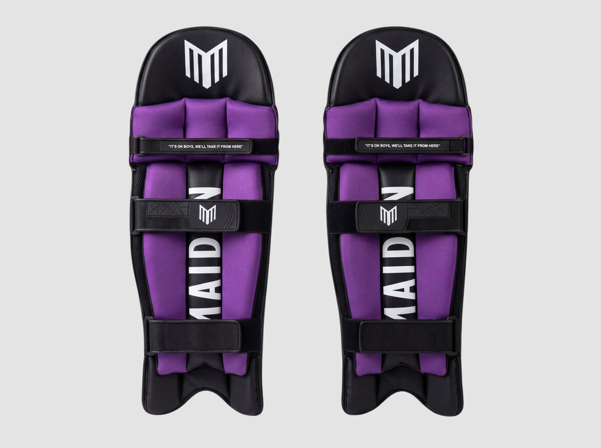 Maiden girls' black batting pads