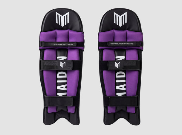 Maiden Girls' Cricket Batting Pads - Black (Ages 8-16)