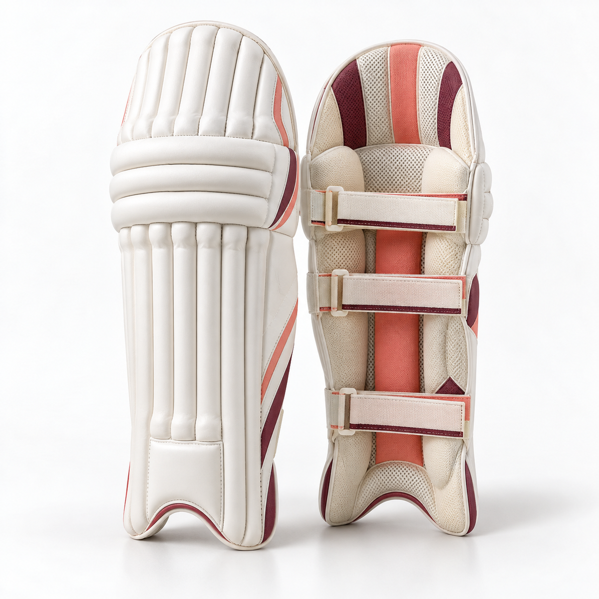 Illustrative unbranded image of girls’ cricket batting pads