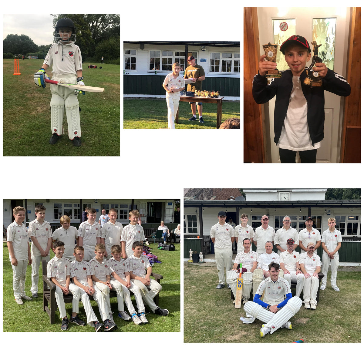 Collection of family cricket photographs from the Over the Rope story